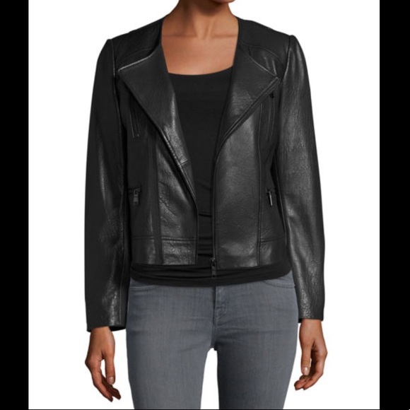 Joie Jackets & Blazers - Joie Zippora black leather moto motorcycle jacket